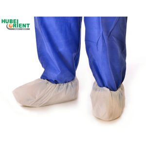 Hand Made Machine Made Single Use CPE Shoe Covers For Medical Use In medical