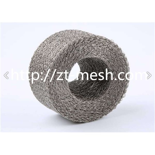 Dutch Weave Style Knitted Wire Mesh Gasket For Liquid Filter Customized Length