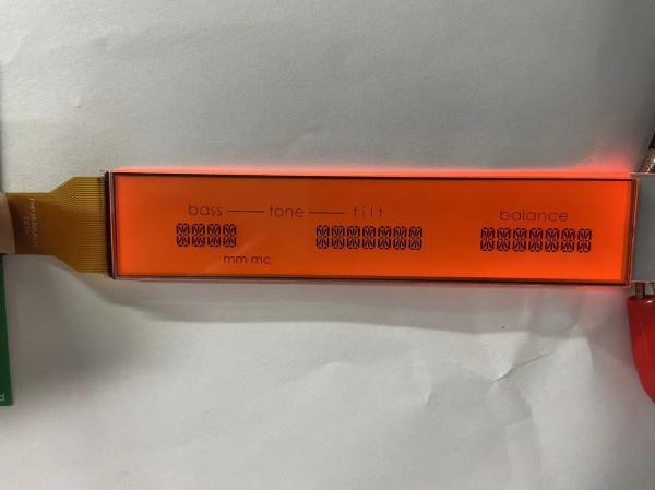Quality Positive Matrix HTN LCD Display Monochrome 7 Segment  Transmissive Graphic LCD Screen For Audio wholesale
