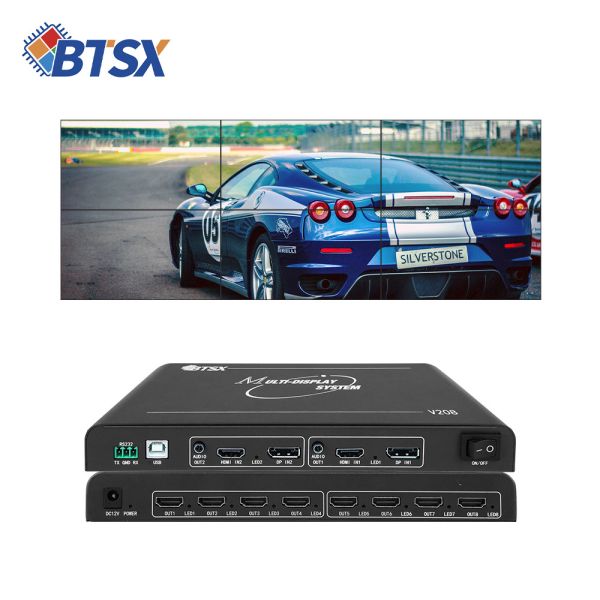 8K Ultra HD Video Wall Controller with 15360x1200P60 Resolution and FPGA