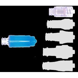 Single-use Blue and Yellow Closed Male Luer