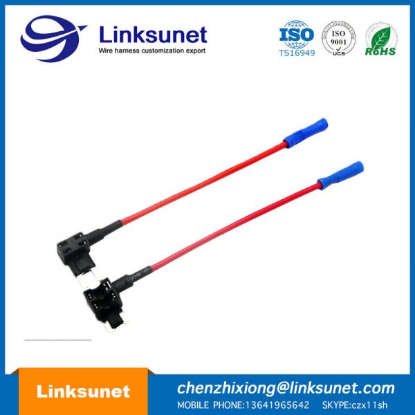 Automotive 35A 12V / 24V / 36V Maxi Fuse Box Wiring Harness UL1015 - 16AWG OD 3.0MM