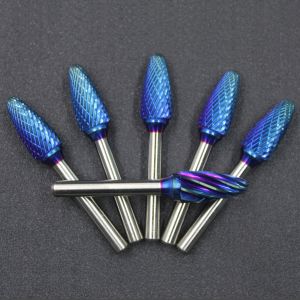 China SILVER Tungsten Carbide Burr Set 1/8-1/4 INCH Or 3-6MM Shank Size Cobalt Ingredient on sale