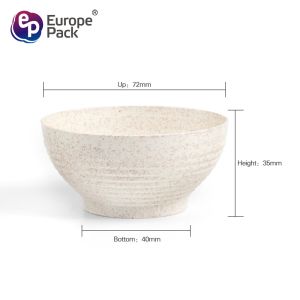 EPK new arrival biodegradable tableware 90ml wheat straw plastic bowl