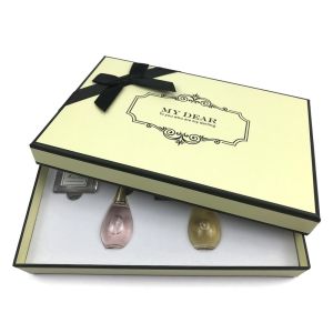 L*W*H cm According to your specific request. Golden Perfume Paper Box for