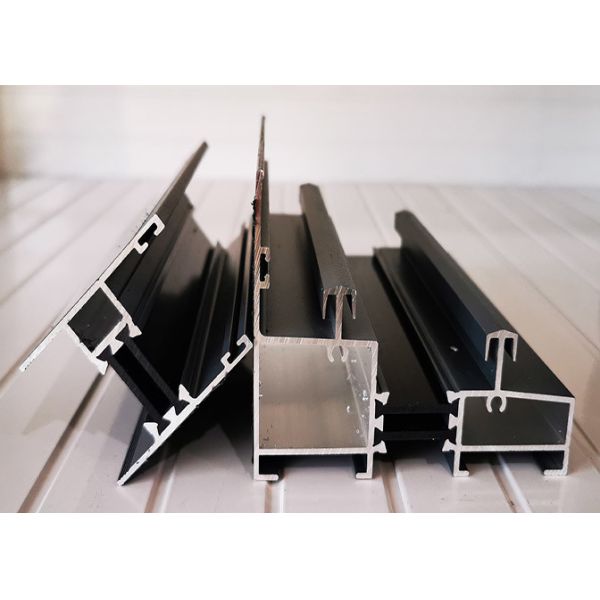 PVDF Coating 2.2mm Aluminum Door Frame Extrusions Profile