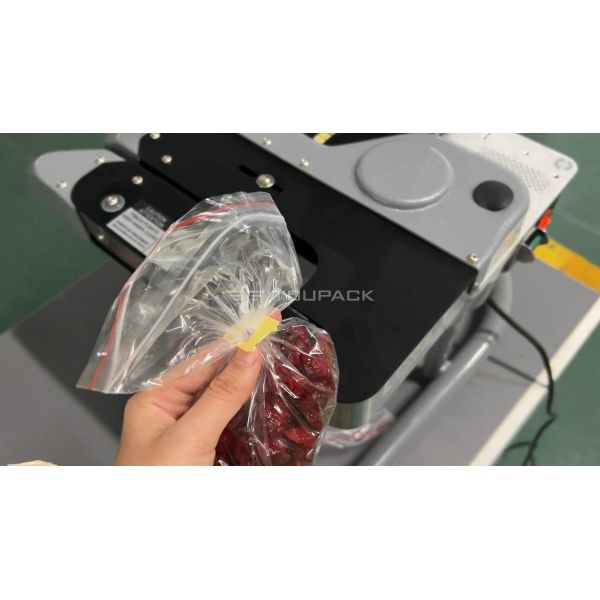 Semiautomatic Bag Closing Machine Dried Fruit Bread Plastic Packaging Bag Machine