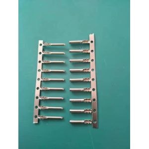 Processing custom connector terminal with pin spring brass terminal tinned braid