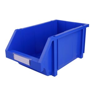 Solid Box Warehouse Storage Open Front PP Bins for Stacking Bolts and Screws