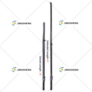 8ft Heavy Duty Sunshade Pole | Designed for Outrigger Use - Glossy Black