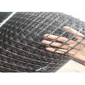 Coated Bitumen Two Way Biaxial Plastic Geogrid For Retaining Road