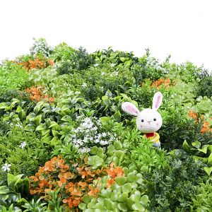 Hedge Artificial Green Plant Wall Panel 20mm For Indoor