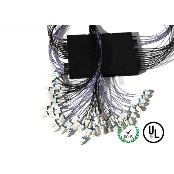 Professional Mini Single Mode Fiber Coupler Intergrated Box 1x2 LC / UPC