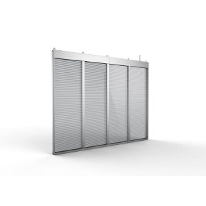 Ultra Thin P10 Transparent Glass LED Display Mesh With 80% Transparency