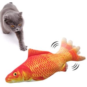 Electric Simulation Moving Fish Cat Toy With Catnip