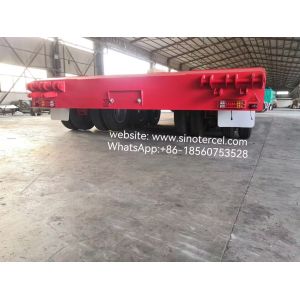 Load 60 Tons Semi Lowbed Trailer Strong Stability Support For Personalized