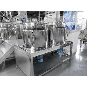 200L Hydraulic Lifting Vacuum Emulsifying Machine Ointment Homogeneous Lotion