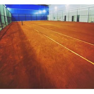 China Premium Synthetic Red Clay Tennis Court Base Providing Durable Foundation Low-Maintenance Upkeep and Injury-Preventive Cushioning for Elite Athletes on sale