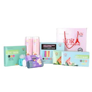 HDPE/LDPE Material Structure Star Seal Plastic Garbage Bag Eco-friendly and