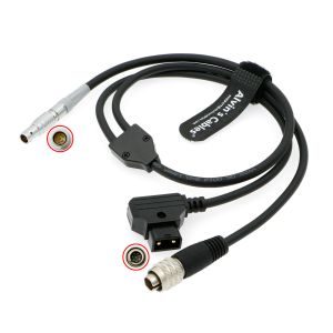 Cheap CAM 7 Pin To Hirose 8 Pin + D-Tap Cable For ARRI RIA-1/Cforce RF Motor For Sony F5/F55/Venice Remote for sale