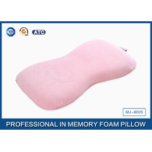 Non-Toxic Breathable Memory Foam Baby Pillow Head Support , Jacquard Velour