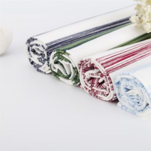 Cheap Environmental Elastic Smooth And Soft Striped Knit Fabric 100kg For T-Shirt for sale