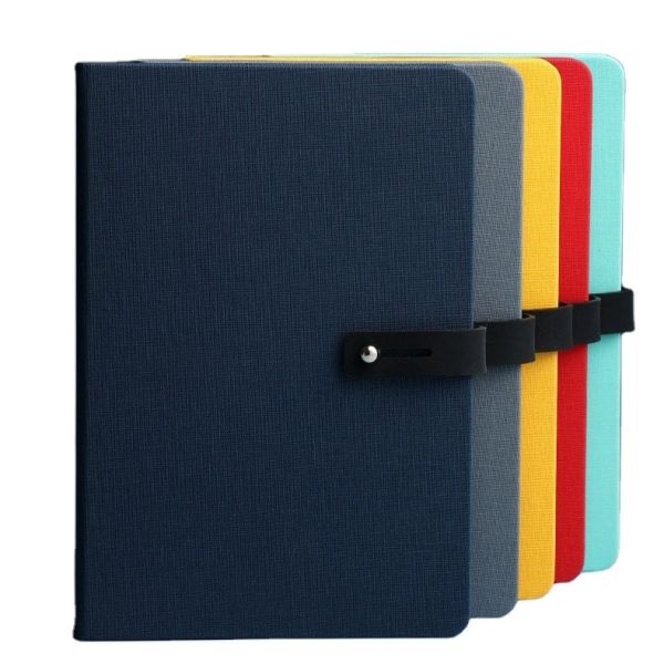 Quality Thread Sewing Binding A5 Business Simple Pu Buckle Notepad for Customized Document wholesale