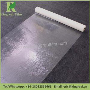 China Custom Thickness Clear Color Adhesive PE Carpet Protection Film on sale
