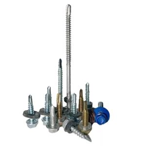 China Metal Galvanized Hexagonal Hex Head Steel Self Drilling Screw Roofing Screw Tapping Screw With Washer on sale