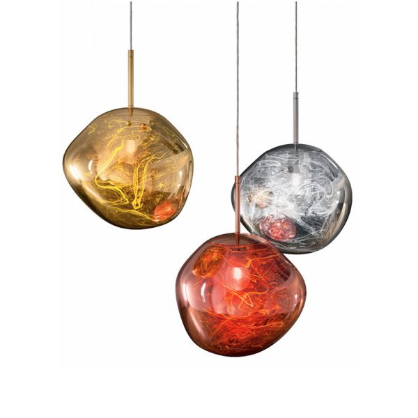Red glass globe pendant light for kitchen Bedroom Dining room Lighting Fixtures (WH-GP-21)