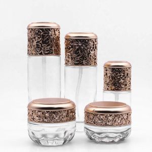 Cheap Transparent 40ml-120ml Cream Jars Cosmetic Packaging Containers 30g 50g for sale