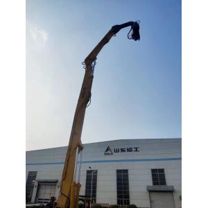 Sheet Piling Pulling Excavator Mounted Pile Driver 18 Meter 535KN