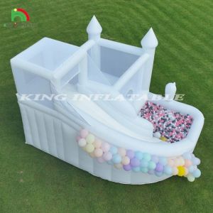 Bouncer Slide Combo Inflatable Bouncy House Castle With Slide and Pool Jumping