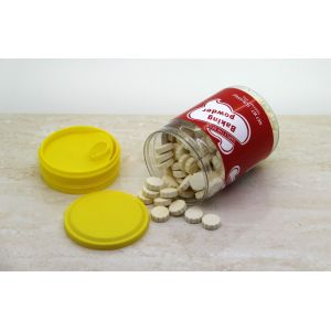 Eco friendly Clear Pet Candy Jars With Plastic Easy Open End 380ML