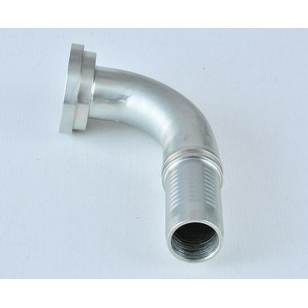 90 Degree SAE Female 6000 Psi Flange Hydraulic Hose Fitting for Pipe Lines