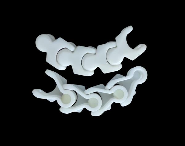 Quality Crate conveyor chains 1700 white color conveyor case chains mutiflex thermoplastic chains wholesale