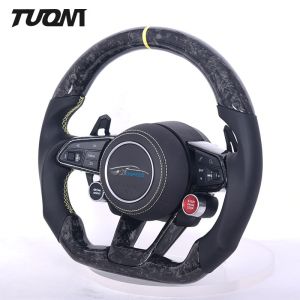 Forged Carbon Fiber Steering Wheel Black Leather Audi A3 A4 A5 A6 RS3 R8 TT