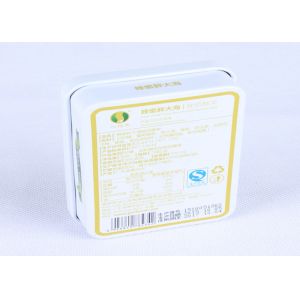 Metal Rectangle Empty Candy Gift Tin Cans With CMYK Printing For Sweets