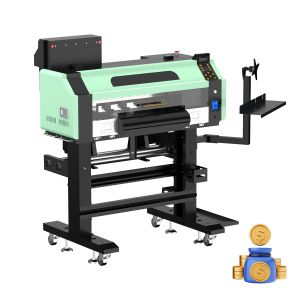 45cm DTF Print Machine Dual Heads Front Arc Plate Heating For T Shirt