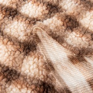 Medium Weight Teddy Fabric Clothing Toy Flannelette for Custom 100% Polyester