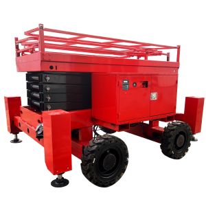 12m 500Kg Aerial Work Capacity Diesel Mobile Scissor Hydraulic Lift Tables
