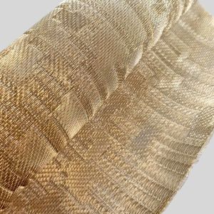 0.18mm Laminated Glass Metal Mesh Silver Plated For Elevator Cab