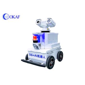 Indoor- Outdoor Patrol Robot 5G AI Intelligent Security Inspection Robot