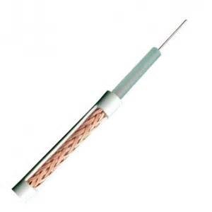 RG59 Micro Coaxial Cable Stranded Copper Conductor with 95% CCA Braid PVC Jacket