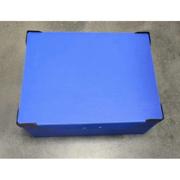 Quality Blue Plastic Reusable Boxes Anti Static PP Crates Plastic Turnover Box wholesale