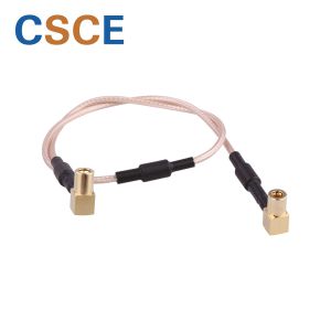 75Ohm Impedance Antenna Adapter Cable , RG179 Coaxial Cable Brown / Customized