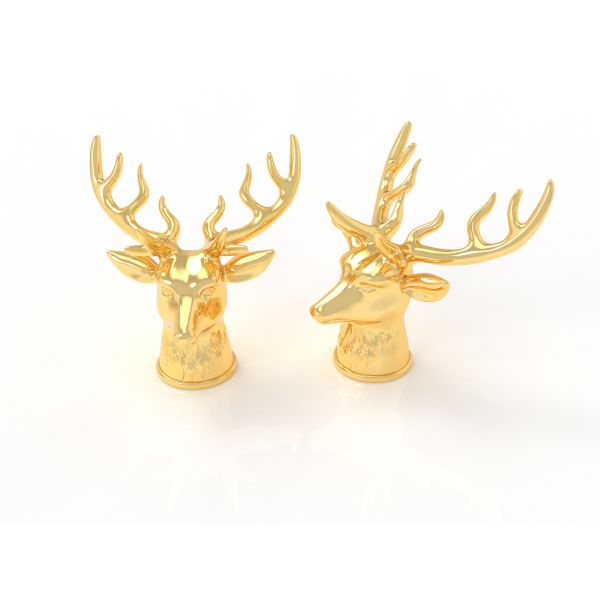 Quality Hot-End Deer Shaped Zamak Perfume Caps Zinc Free Mould Perfume Set wholesale