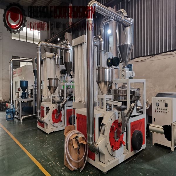 LDPE LLDPE Rotomoulding Plastic Pulverizer With SKD-11 Disc Blades