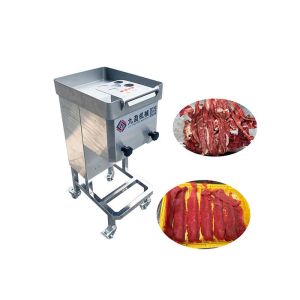 Fresh Meat Processing Machine / Beef Slicer Cutting Machine With 200 KG/H