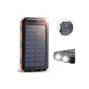 Waterproof Solar USB Power Bank / Solar Mobile Power Bank 8000mah With Compass